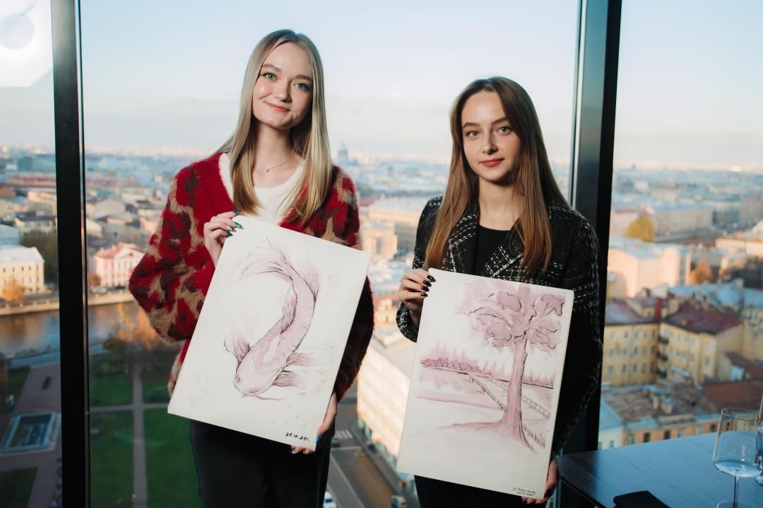 Арт-вечеринка  Artvibes. Рисуем вином  с видом на Исакий