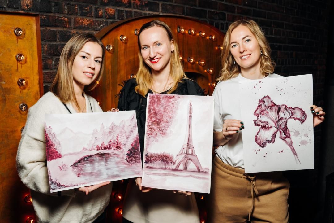 Арт-вечеринка  Artvibes. Рисуем вином с видом на Аврору