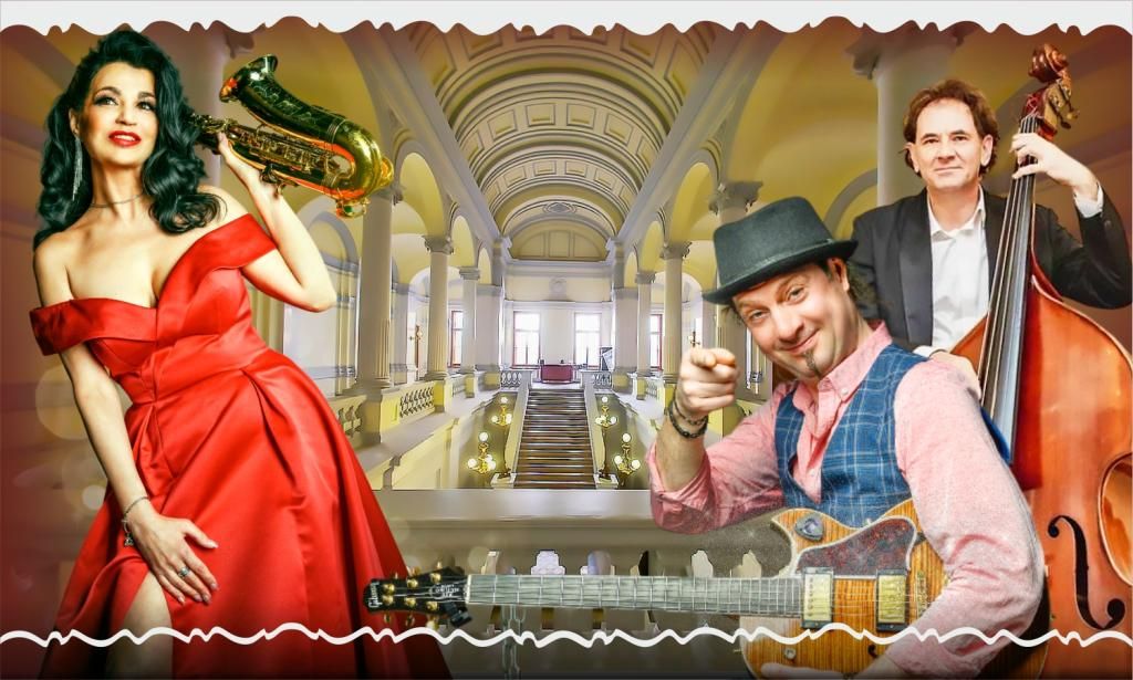 ИТАЛИЯ ЗОЛОТО JAZZ — ЗОЛОТО ОСЕНИ — ЗОЛОТОЙ САКСОФОН — трио Лады Поповой — хиты в стиле Джаз — ретро вечеринка с фуршетом во дворце на Невском