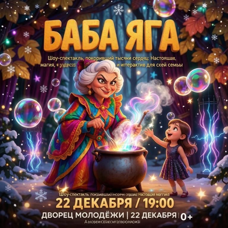 Баба Яга - семейный интерактивный шоу-спектакль
