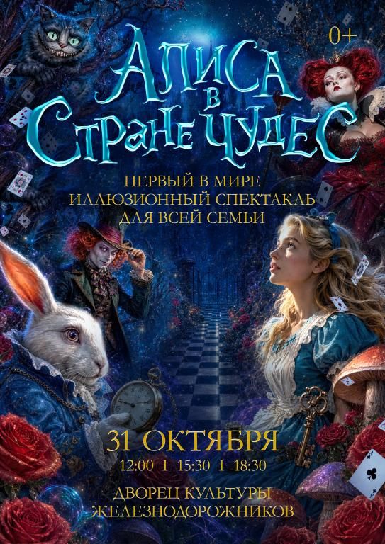 Алиса в стране чудес-иллюзионный спектакль для всей семьи.