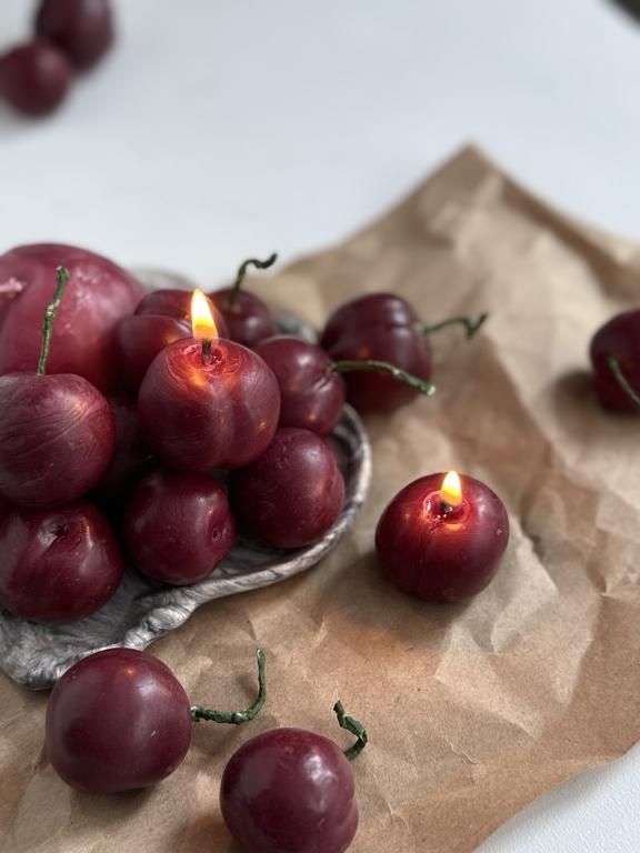 🍒 Мастер-класс «Свеча-вишня»