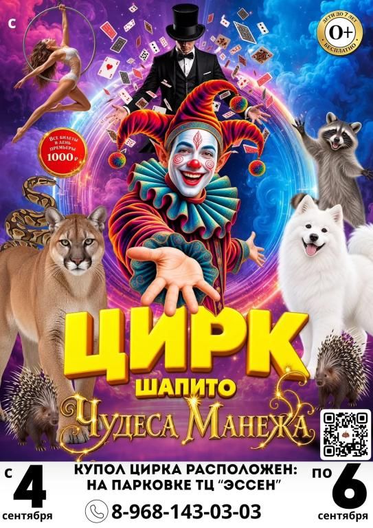 Цирк Шапито "Чудеса Манежа" в г. Азнакаево