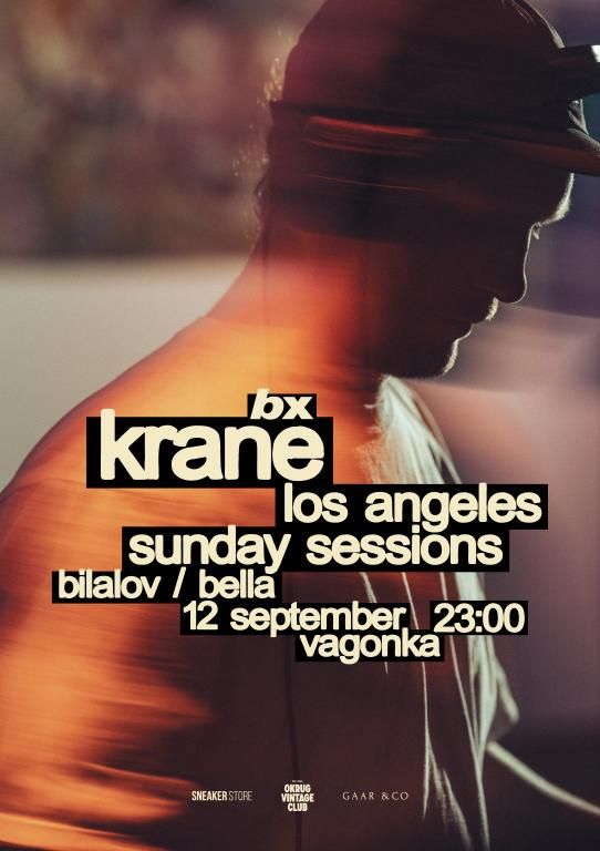 BX w/ KRANE (Los Angeles / Sunday Sessions) / клуб VAGONKA