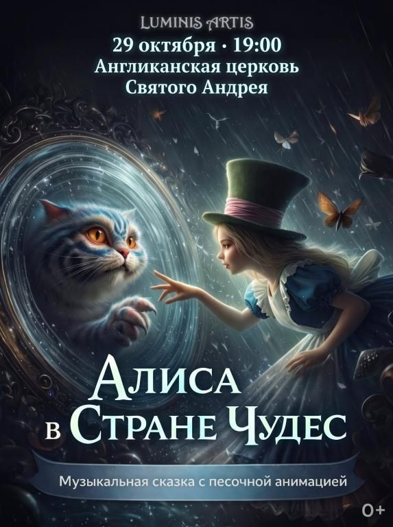 Алиса в стране чудес. Музыкальная сказка с песочной анимацией для всей семьи