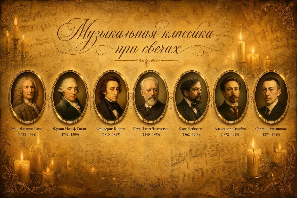 Концерт Мировая классика при свечах