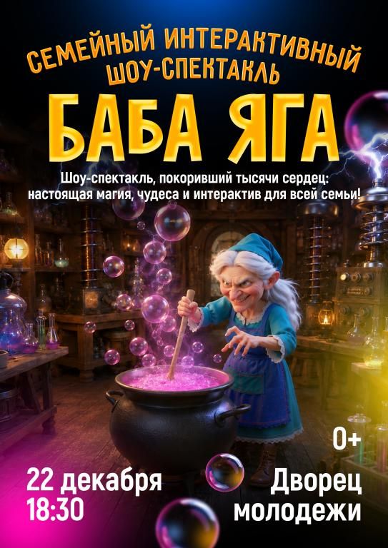 Баба Яга - семейный интерактивный шоу-спектакль