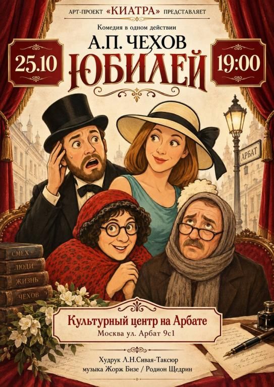 Спектакль по пьесе Антона Павловича Чехова "Юбилей"