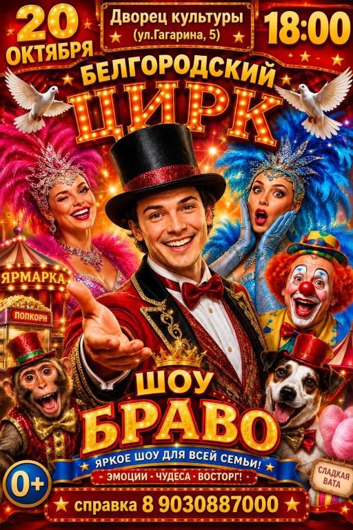 ЦИРК "Шоу Браво" г. Ярцево