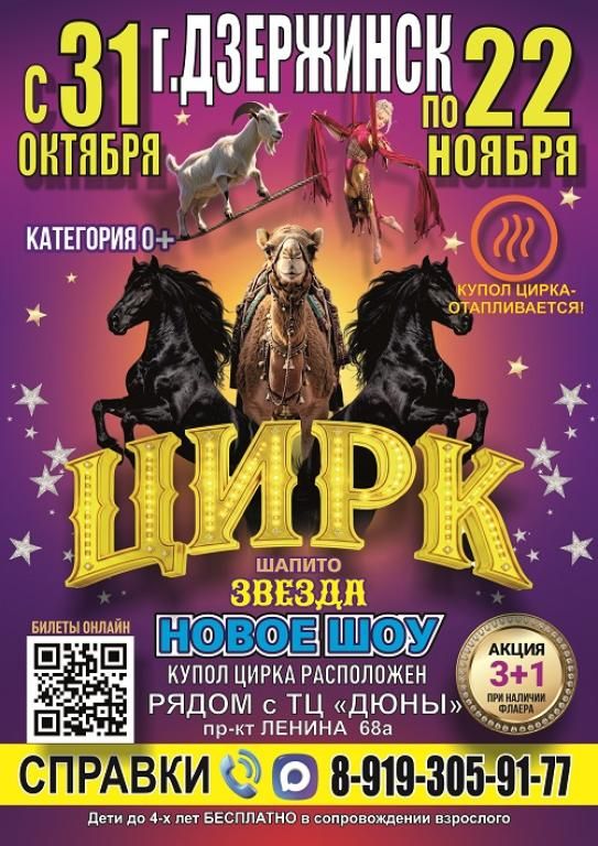 Цирк шапито "Звезда" В г. Дзержинск