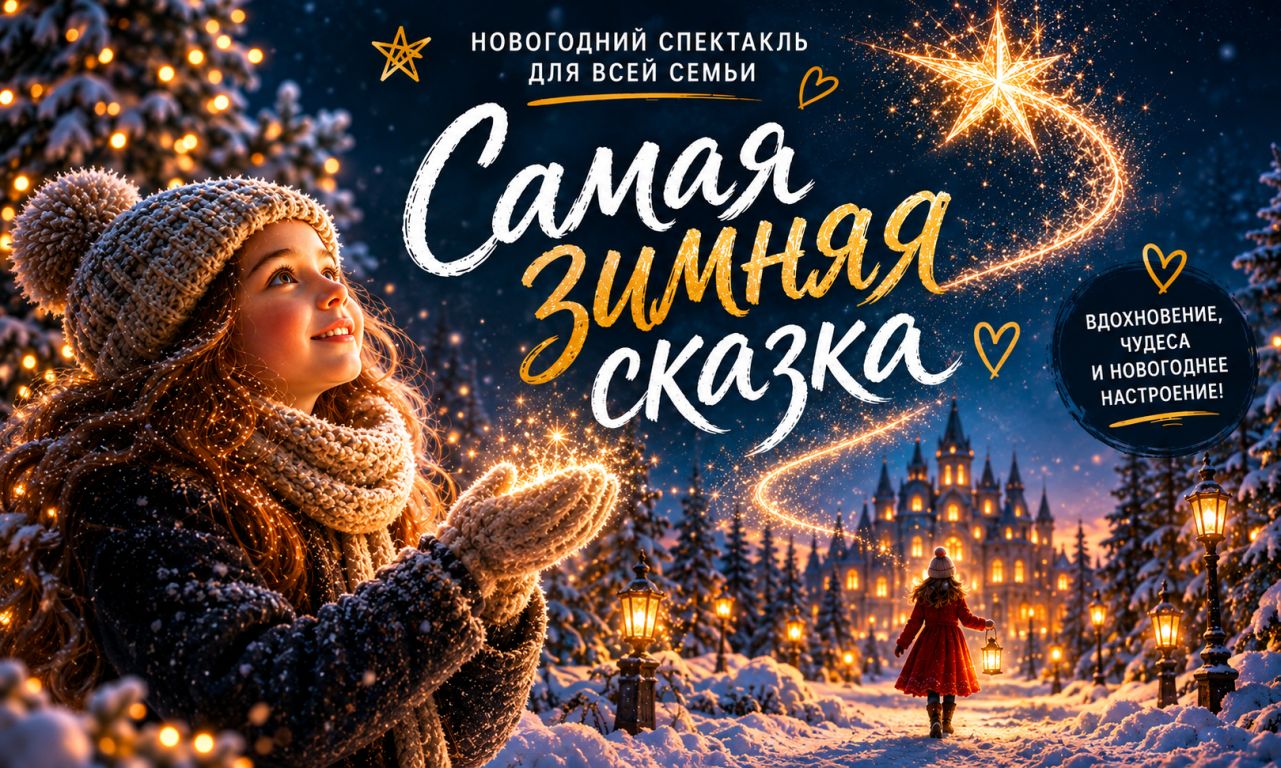 Самая зимняя сказка — новогодняя ёлка и спектакль для детей в Самаре